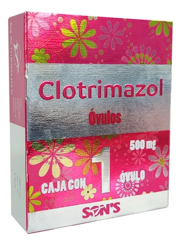 CLOTRIMAZOL 500.00 MG C/1 OVULO SON´S
