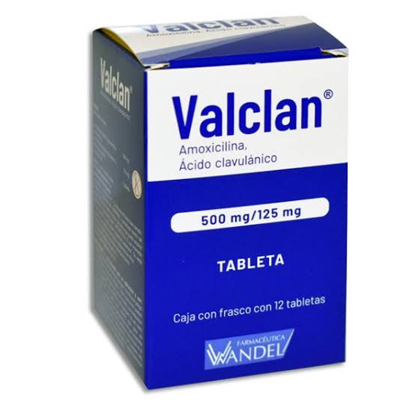 VALCLAN TABS C/12  (AMOXICILINA 500.00 MG ACIDO CLAVULANICO 125.00 MG)