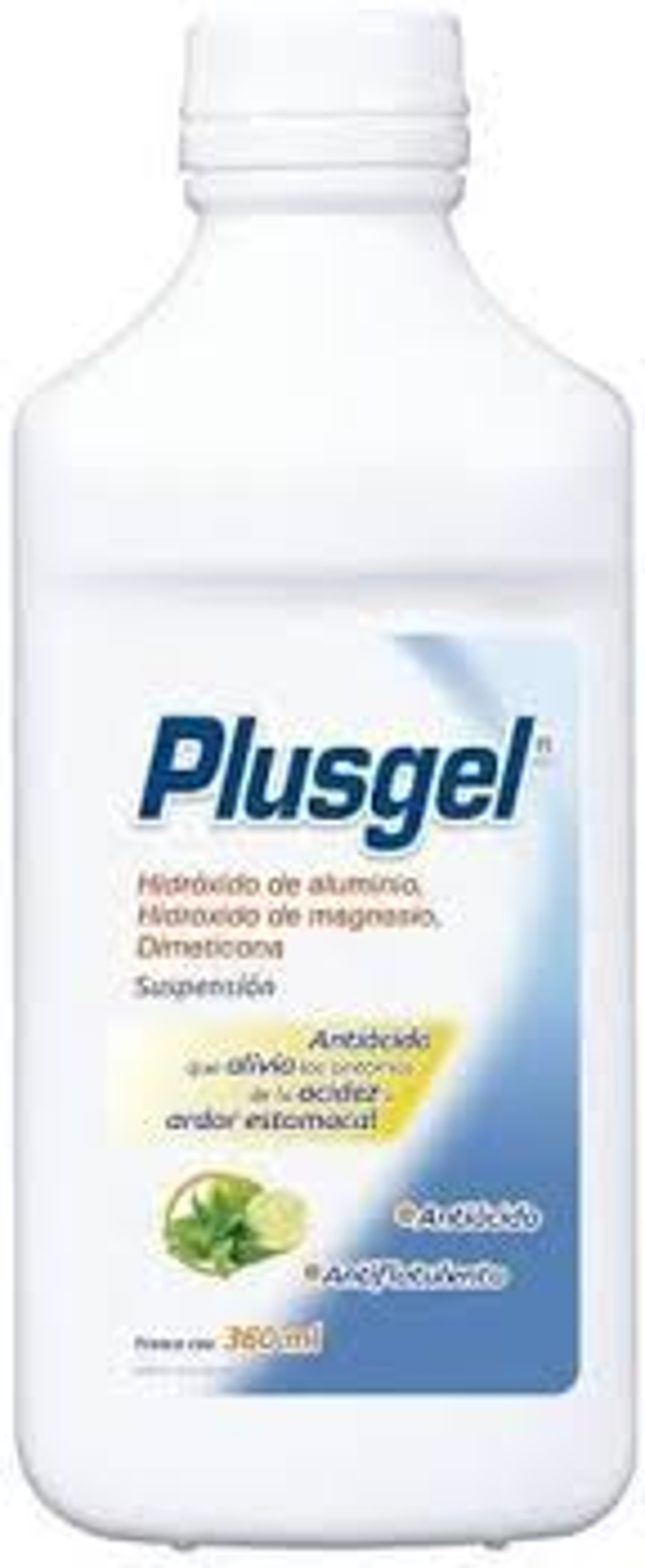PLUSGEL SUSP (DIMETICONA 50.00 MG MAGNESIO 200.00 MG HIDROXIDO DE ALUMINIO 185.00 MG)