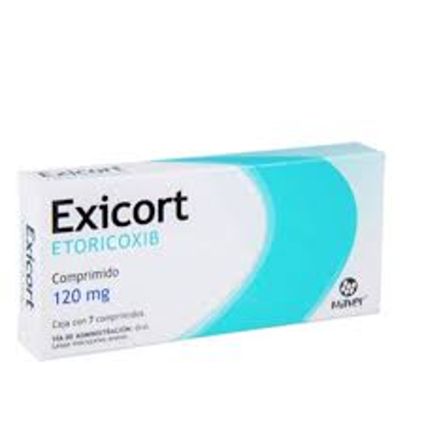 EXICORT TABS. ETORICOXIB 120.00 MG C/7