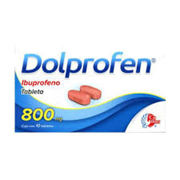DOLPROFEN IBUPROFENO 800.00 MGTABLETAS C/ 10