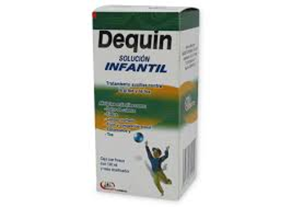DEQUIN SOLUCION INFANTIL CLORFENAMINA 0.02 G FENILEFRINA 0.10 G PARACETAMOL 2.50 G GUAIFENESINA 2.00 G