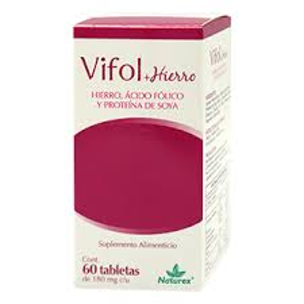 VIFOL+HIERRO TABS. C/60 HIERRO 18.00 G ACIDO FOLICO 4.00 MG