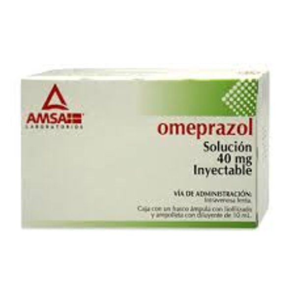 OMEPRAZOL SOL. INY.  40.00 MG C/1 AMPOLLETA AMSA