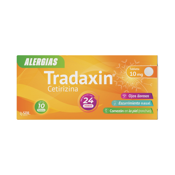 TRADAXIN CETIRIZINA 10.00 MG TABS C/10