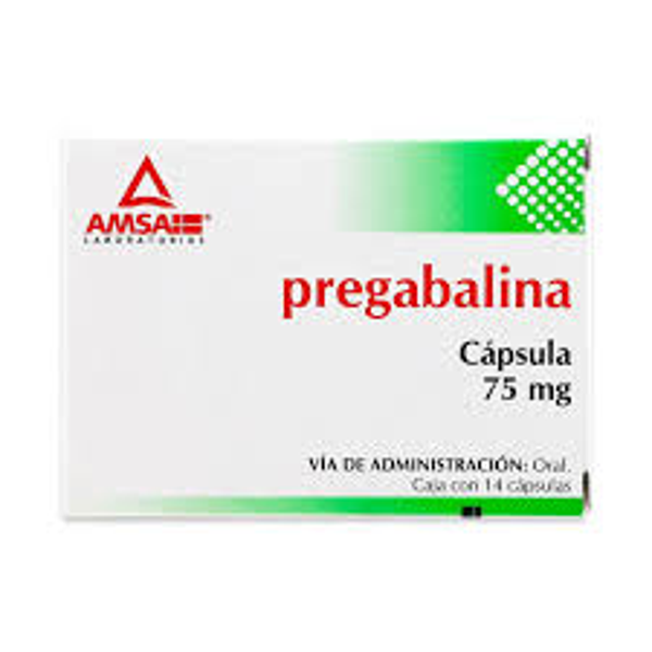 PREGABALINA 75 MG CAPS. C/14 AMSA