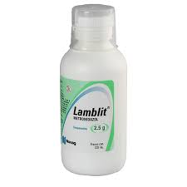 LAMBLIT SUSP METRONIDAZOL 125 MG