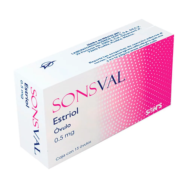 SONSVAL (ESTRIOL 0.50 MG C/15 OVULOS)