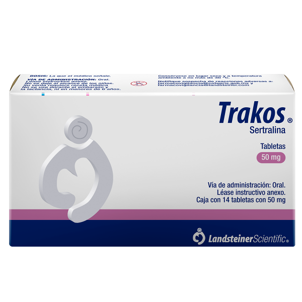 TRAKOS TABS (SERTRALINA 50 MG) C/14