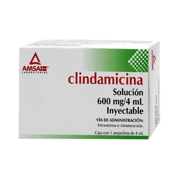 CLINDAMICINA 600.00 MG INYECTABLE AMSA C/1 AMP