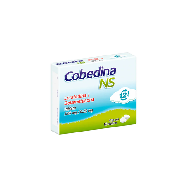 COBEDINA NS TABS(LORATADINA /BETAMETASONA 5.00MG/0.25MG) C/10