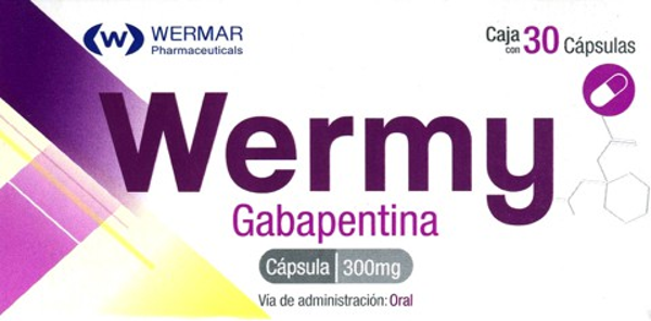 WERMY (GABAPENTINA 300MG) 30CAPS