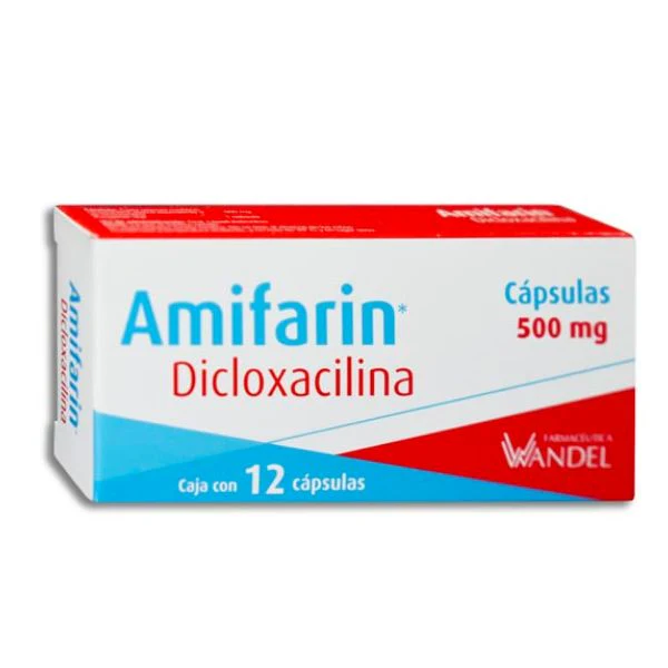 AMIFARIN (DICLOXACILINA 500MG) 12CAPS