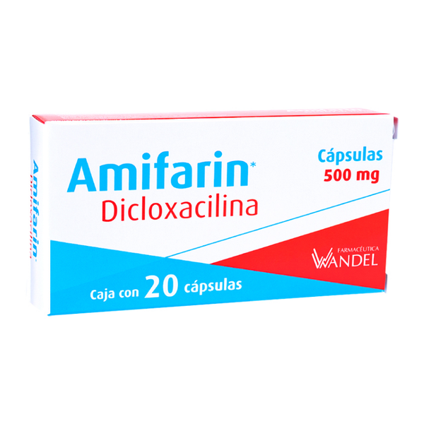 AMIFARIN CAPS (DICLOXACILINA 500MG) C/20