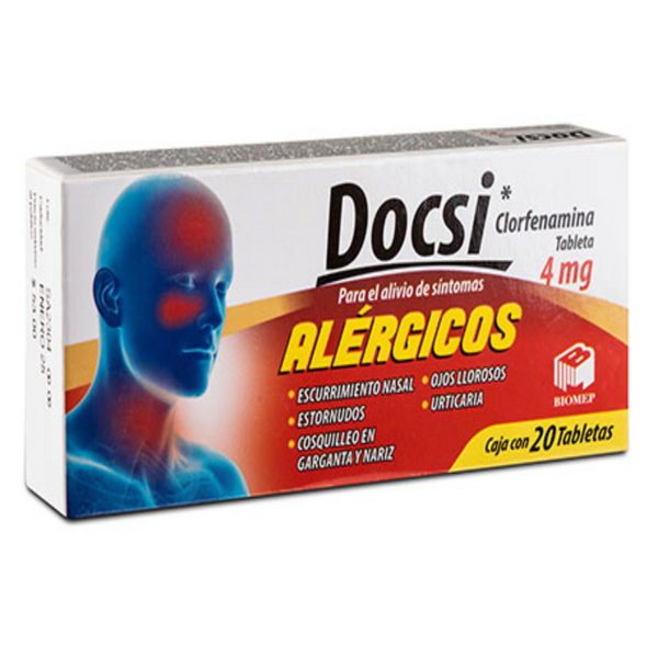 DOCSI TABS (CLORFENAMINA 4MG) C/20