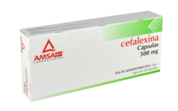 CEFALEXINA 500MG  20CAPS AMSA
