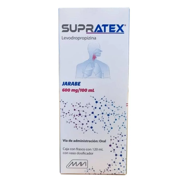 SUPRATEX DAC SOLUCION (AMBROXOL/LEVODROPROPIZINA 300MG/600MG/100ML)