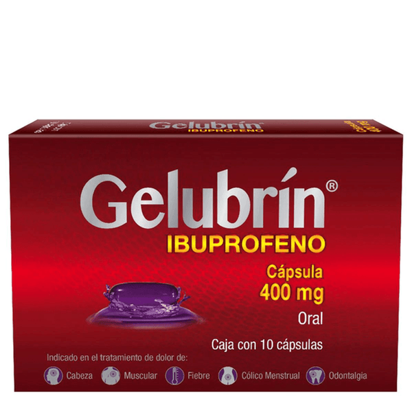 GELUBRIN CAPS (IBUPROFENO 400MG) C/10