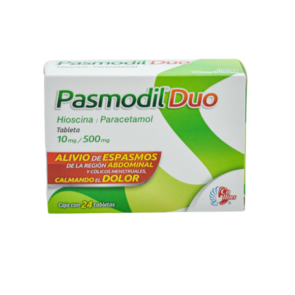 PASMODIL DUO TABS (HIOSCINA 10MG/PARACETAMOL 500MG) C/24