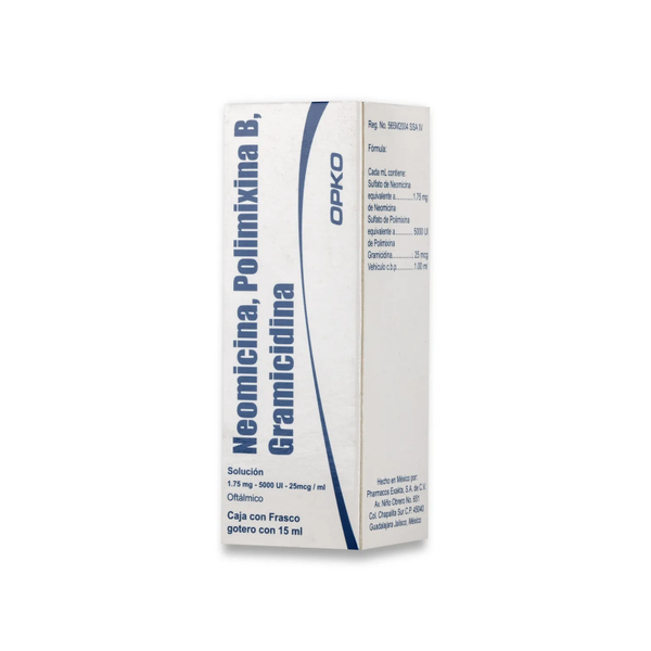 POLIMIXINA B 5000.00 UI NEOMICINA 1.75 MG GRAMICIDINA 0.25 MG OPKO