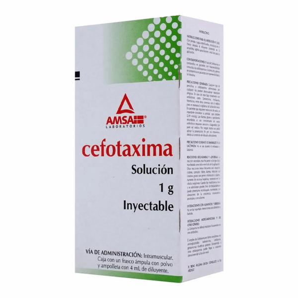 CEFOTAXIMA 1G INYECTABLE IM AMSA