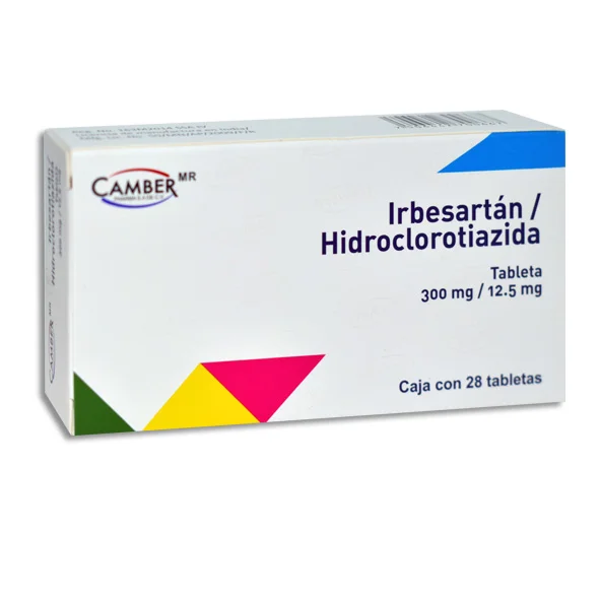 IRBESARTAN/HIDROCLOROTIAZIDA 300MG/12.5 C/28 CAMBER