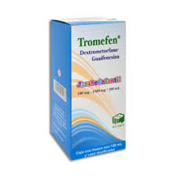 TROMEFEN JARABE INFANTIL (GUAIFENESINA 1500.00 MG DEXTROMETORFANO 100.00 MG)