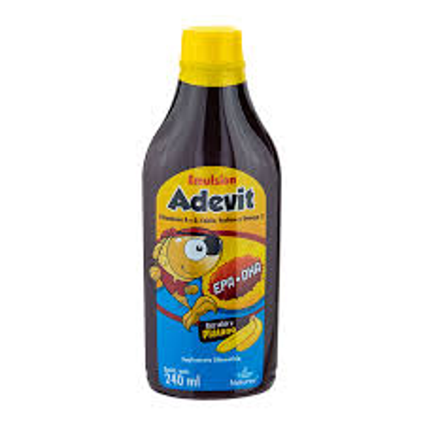 ADEVIT EMULSION (VITAMINAS AY D, CALCIO, FOFORO Y OMEGA 3 SABOR PLATANO