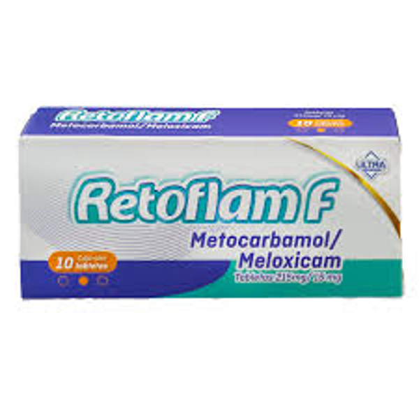 RETOFLAM F MELOXICAM 15.00 MG METOCARBAMOL 215.00 MG TABS. C/10