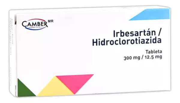 IRBESARTAN 300MG/HIDROCLOROTIAZIDA 12.5MG CAMBER C/14