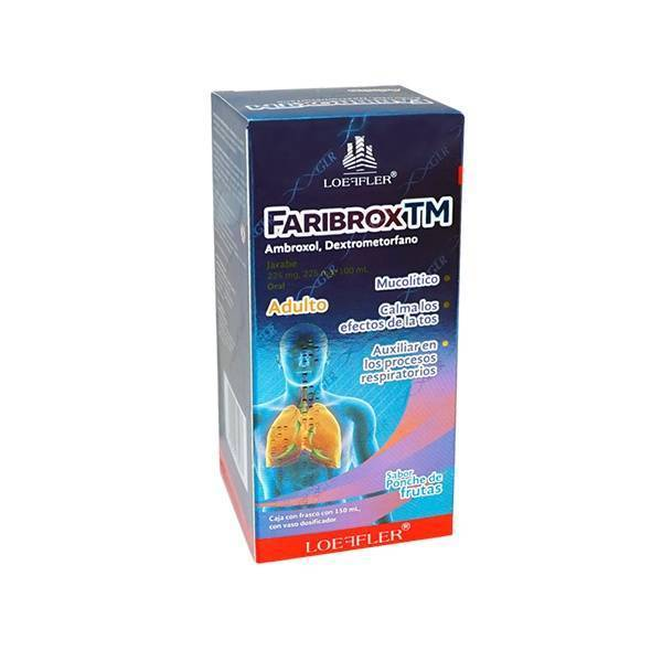 FARIBROX TM JBE (AMBROXOL 225.00 MG DEXTROMETORFANO 225.00 MG)