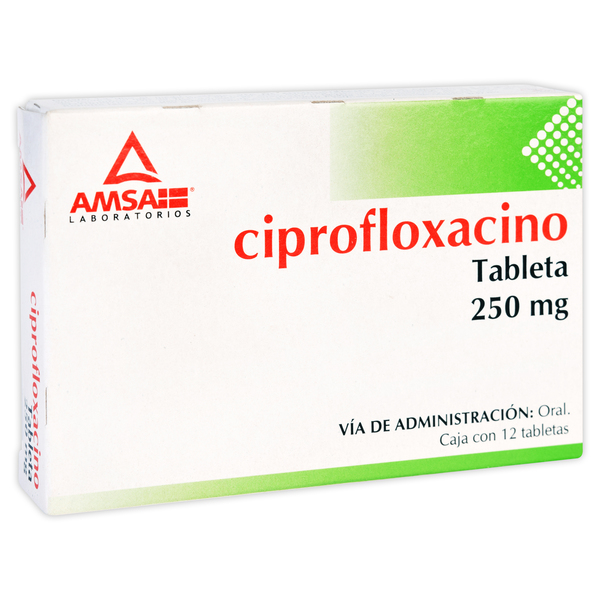CIPROFLOXACINO 250.00 MG AMSA TABS