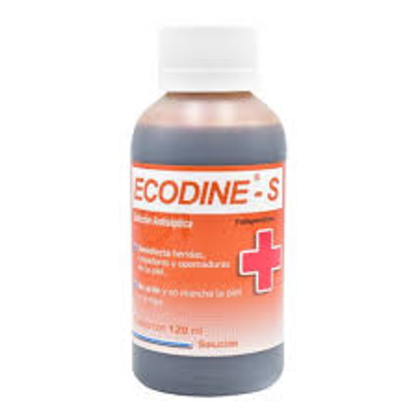 ECODINE-S YODOPOVIDONA 10G SOLUCION ANTISÉPTICA C/120ML