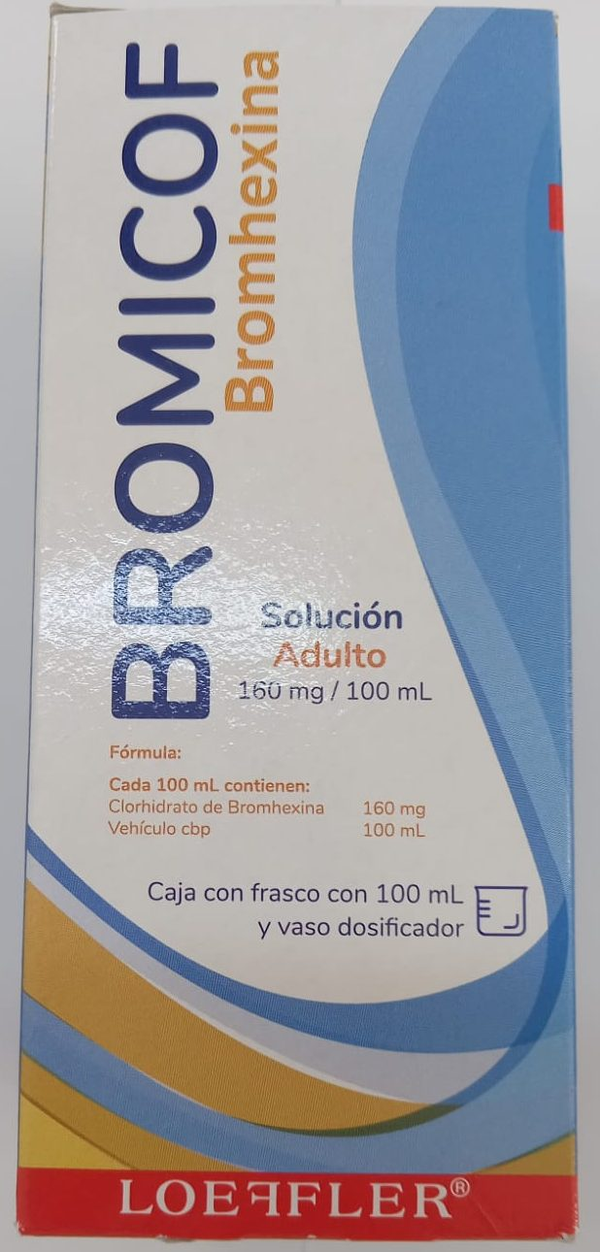 BROMICOF SOL. ADULTO (BROMHEXINA 160.00 MG)