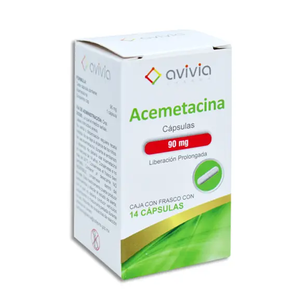 ACEMETACINA 90.00 MG C/14 CAPS AVIVIA