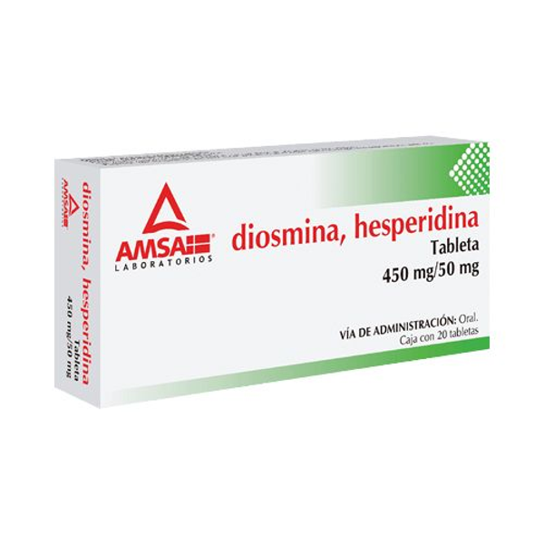 DIOSMINA 450.00 MG HESPERIDINA 50.00 MG AMSA C/20