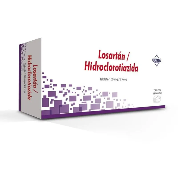 HIDROCLOROTIAZIDA 25.00 MG LOSARTAN 100.00 MG ULTRA
