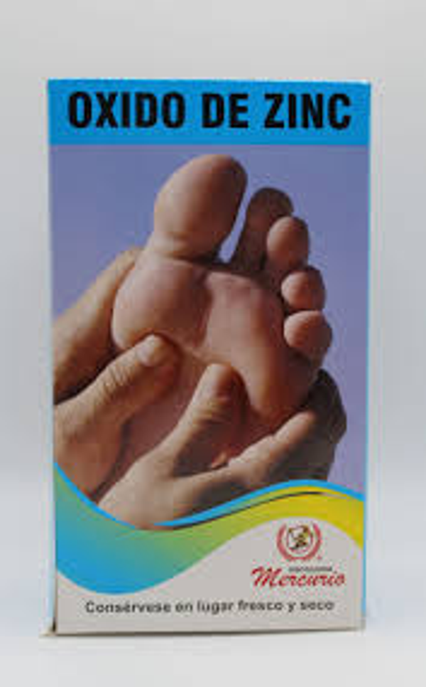OXIDO DE ZINC POLVO CAJA C/50 SOBRES MERCURIO