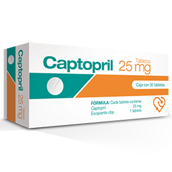 CAPTOPRIL 25MG TABS C/30
