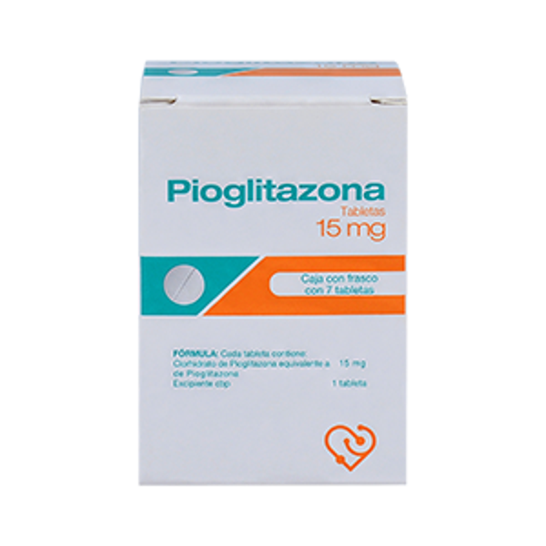 PIOGLITAZONA 15MG TABS C/7 ULTRA VERDE