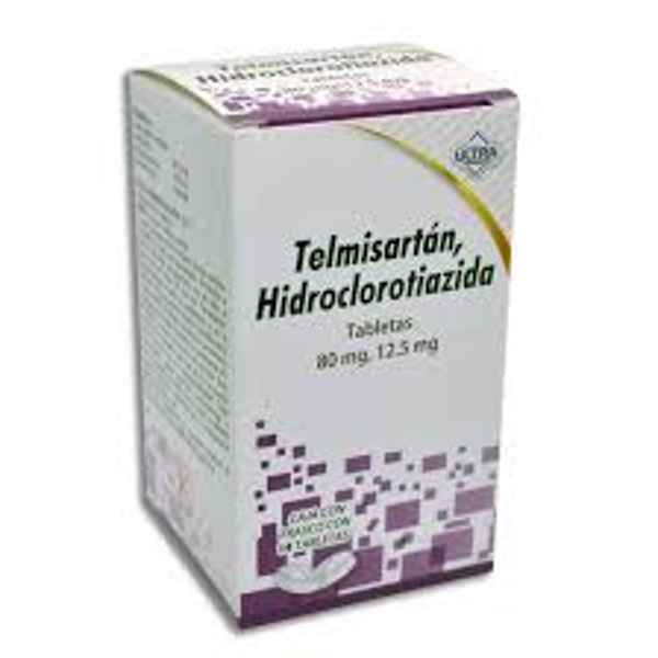 TELMISARTAN/HIDROCLOROTIAZIDA 80MG/12.5MG TABLETAS