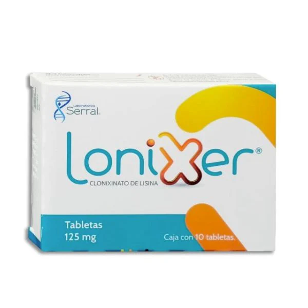LONIXER TABLETAS CLONIXINATO DE LISINA 125.00 MG C/10