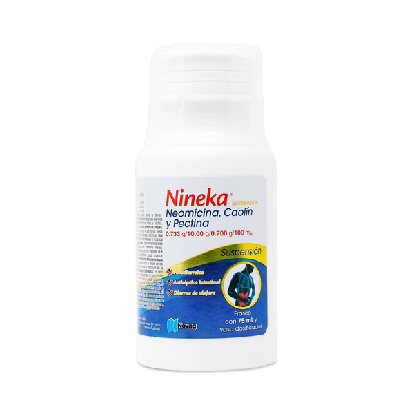 NINEKA  SUSPENCION PECTINA 0.70 G CAOLIN 10.00 G NEOMICINA 0.73 G