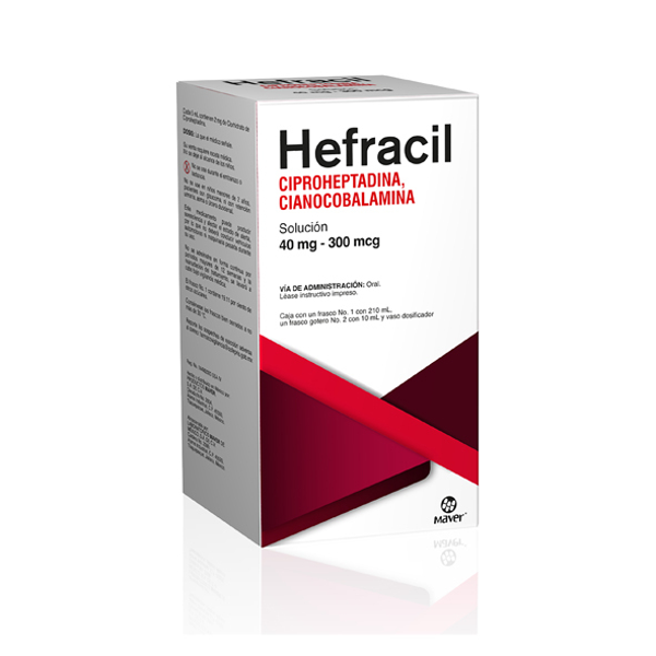 HEFRACIL SOL (CIPROHEPTADINA/CIANOCOBALAMINA 40MG-300MCG)