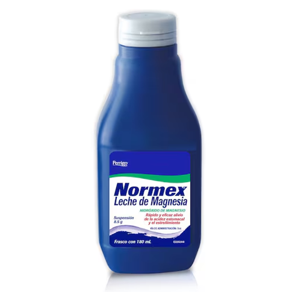 NORMEX SUSP (LECHE DE MAGNESIA HIDROXIDO DE MAGNESIO 8.5G) FCO 180ML