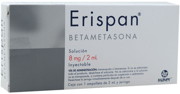 ERISPAN INY (BETAMETASONA 8MG/2ML) C/1