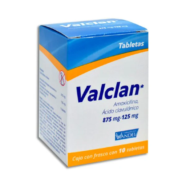 VALCLAN TABS (AMOXICILINA/ACIDO CLAVULANICO 875MG/125MG) C/10