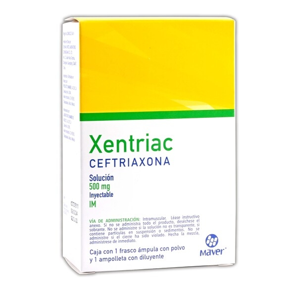 XENTRIAC AMP (CEFTRIAXONA 500MG IM) C/1