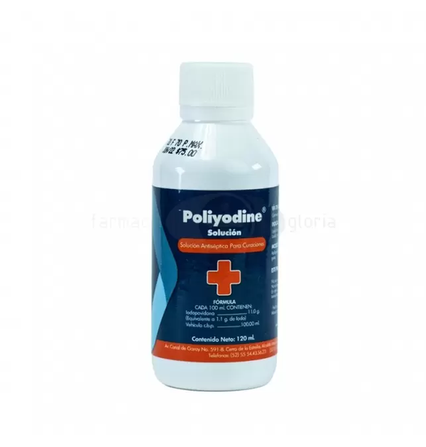 POLIYODINE SOL (YODOPOVIDONA 11.0G) ANTISEPTICA PARA CURACIONES