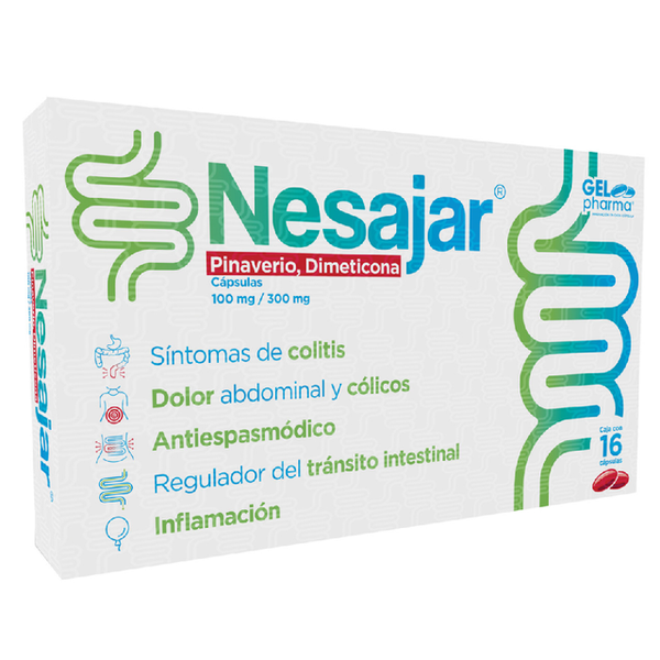 NESAJAR CAPS (PINAVERIO 100MG/DIMETICONA 300MG) C/16